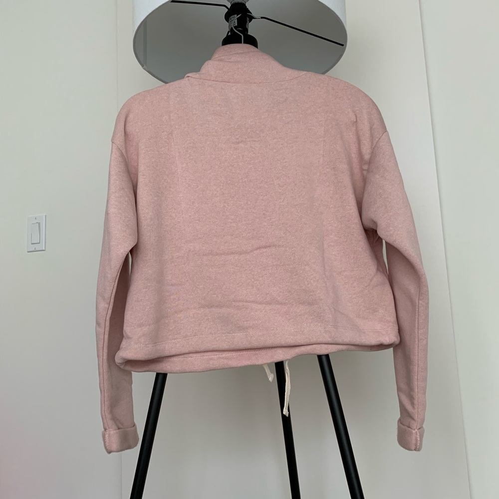 NWOT Alternative rose soft Funnel Neck Pullover s - Picture 3 of 6